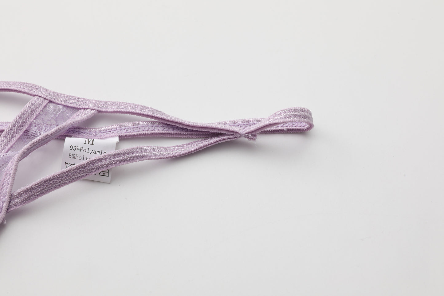 Lavender Whisper Lace Trim Lingerie Set