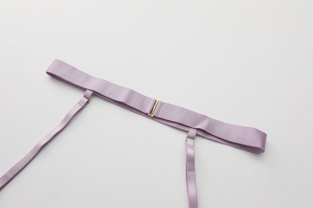 Lavender Whisper Lace Trim Lingerie Set
