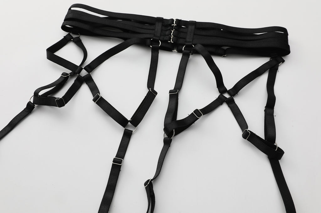Black Eclipse Sheer Bodysuit Set