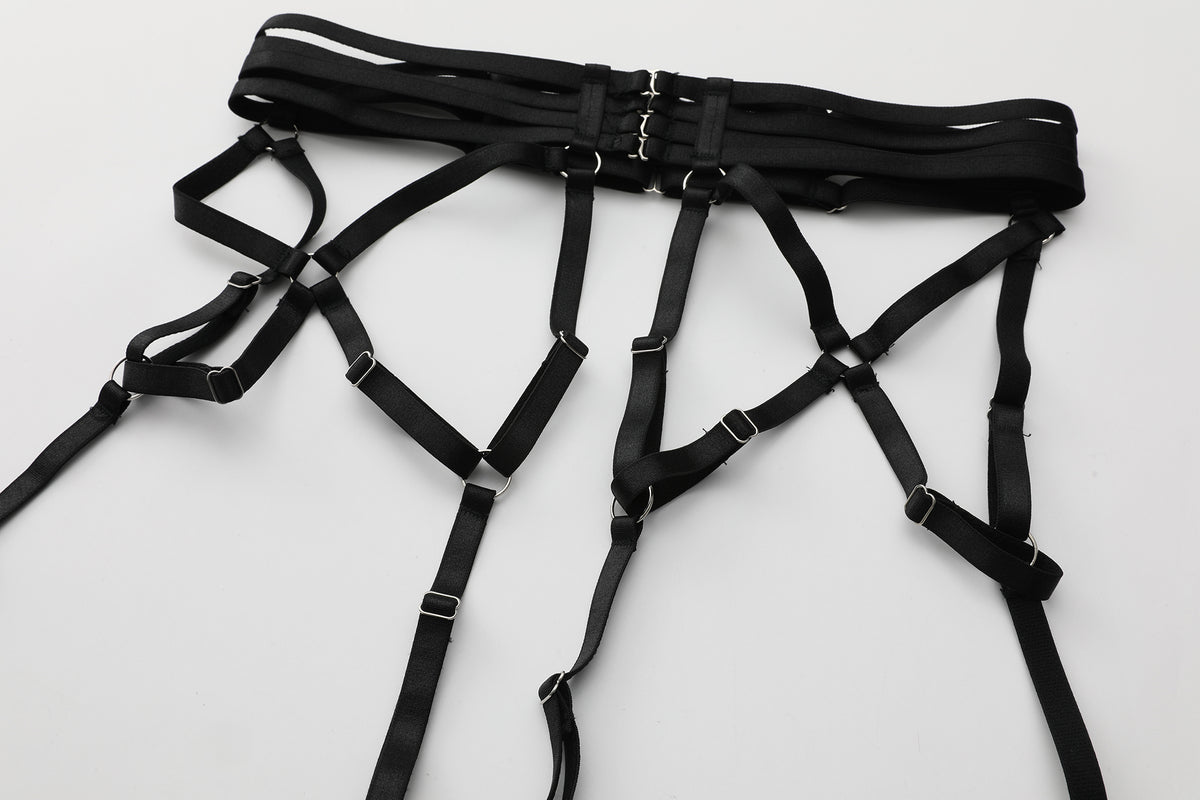 Black Eclipse Sheer Bodysuit Set