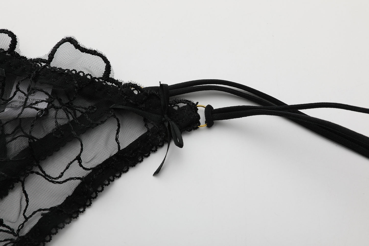 Daphne's Enchanting Floral Lace Lingerie Set