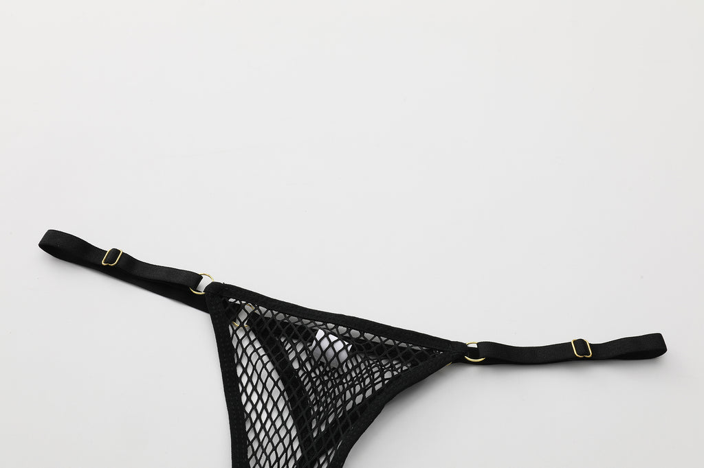 Tessa's Playful Mesh and Tutu Lingerie Set