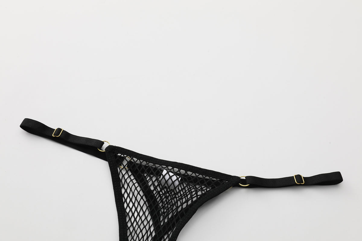 Tessa's Playful Mesh and Tutu Lingerie Set