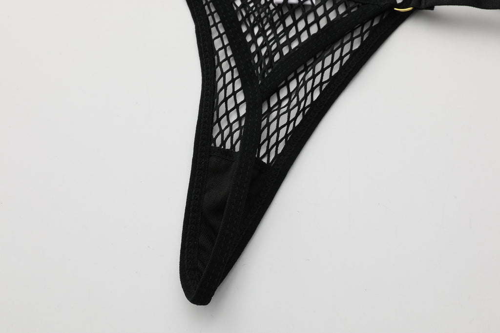 Tessa's Playful Mesh and Tutu Lingerie Set