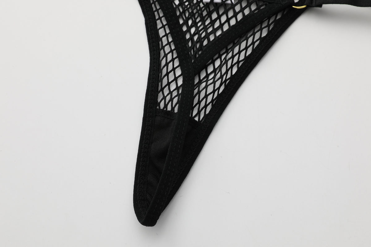 Tessa's Playful Mesh and Tutu Lingerie Set