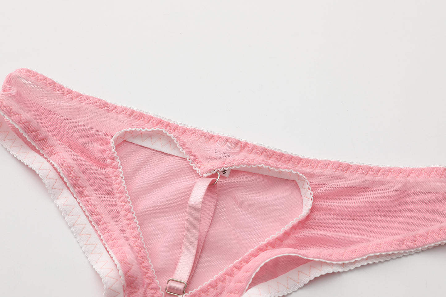 Blush Romance Revealed Lingerie Set with Shiny Nipple Covers