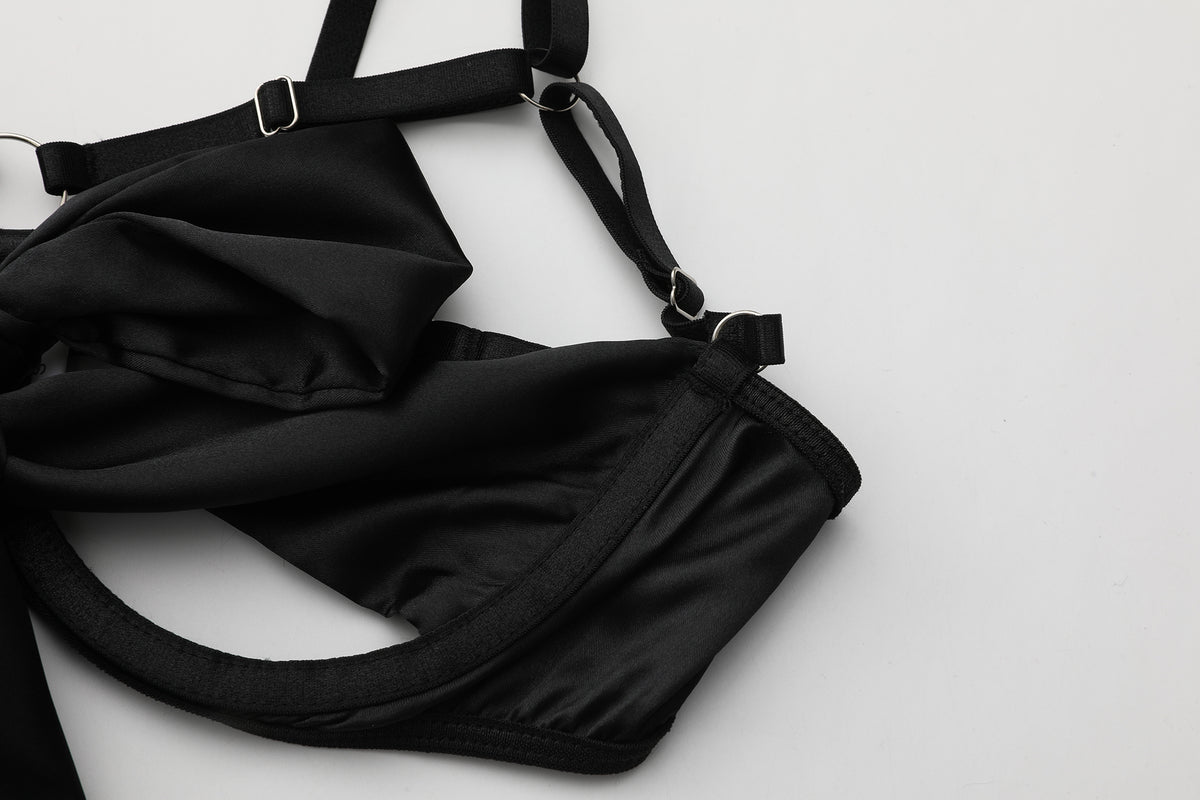 The Bow Bliss Silky Lingerie Set