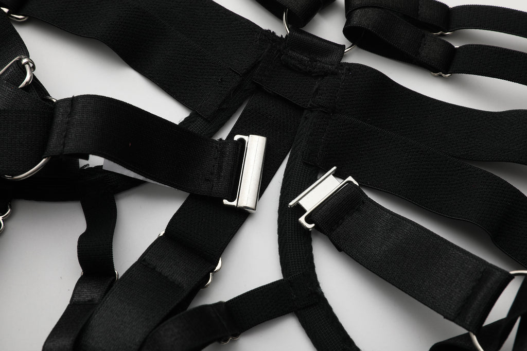 Luna's Midnight Straps Bodysuit Set