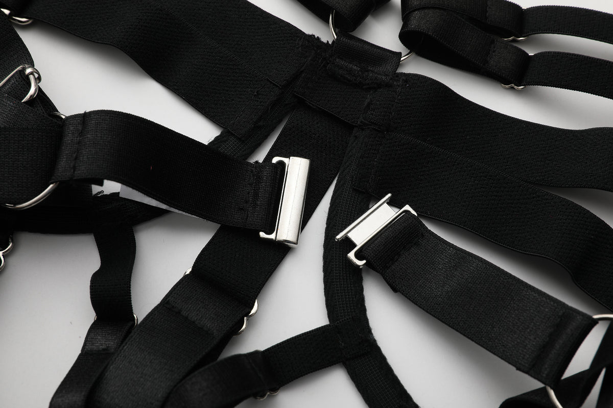 Luna's Midnight Straps Bodysuit Set