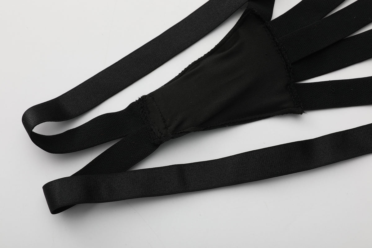 Luna's Midnight Straps Bodysuit Set