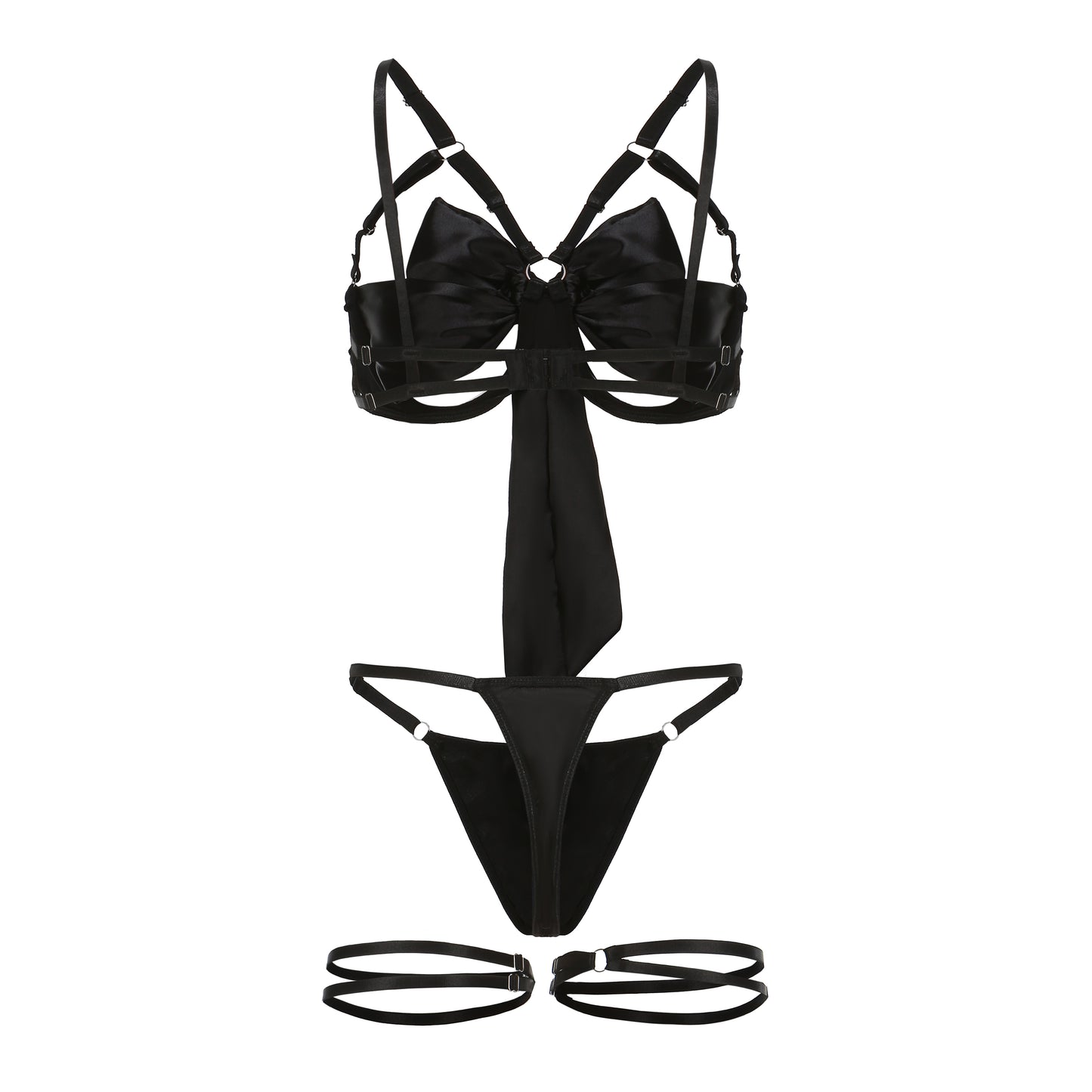The Bow Bliss Silky Lingerie Set