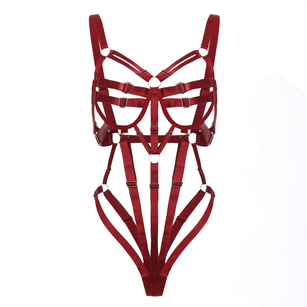 Luna's Midnight Straps Bodysuit Set