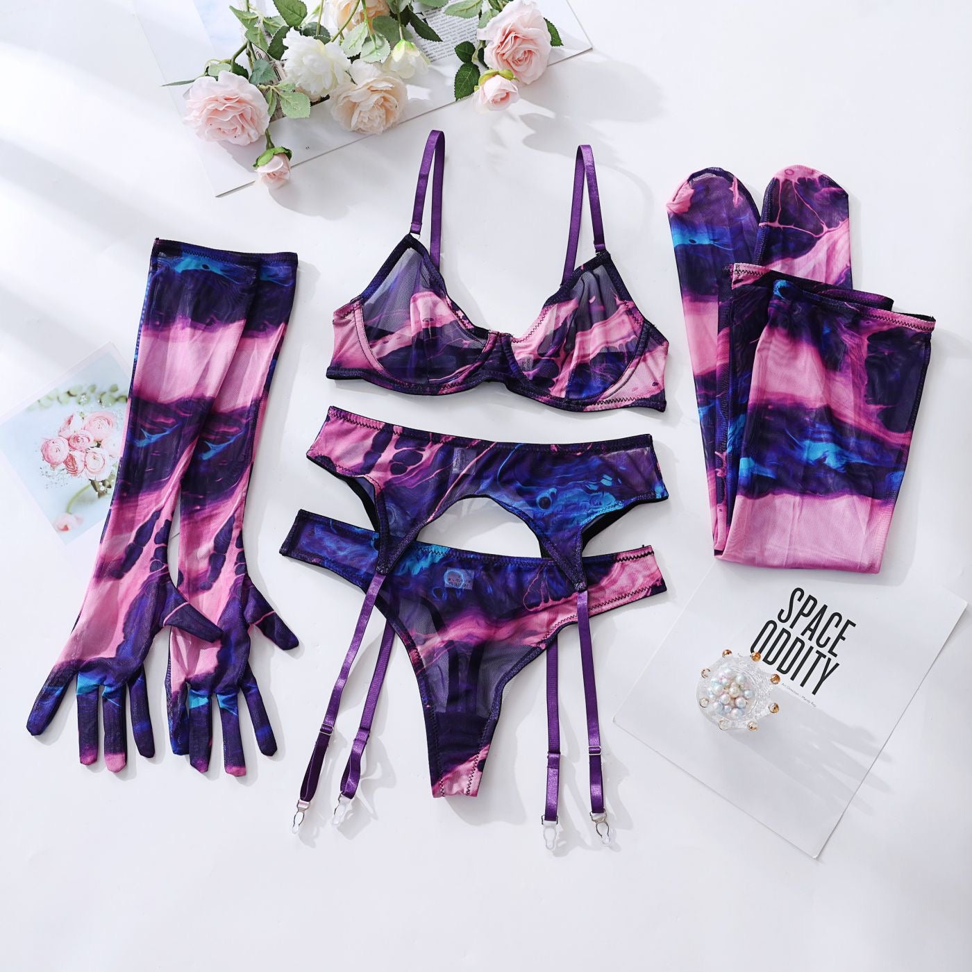 Chromatic Muse Paint Mix Lingerie Set