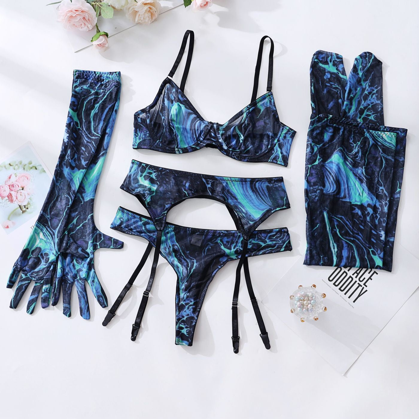 Chromatic Muse Paint Mix Lingerie Set