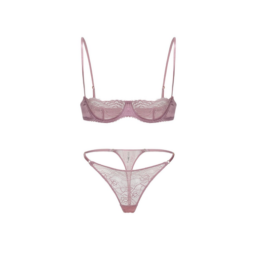 Enchanting Rose Lace Delight Lingerie Set - EVYS Lingerie