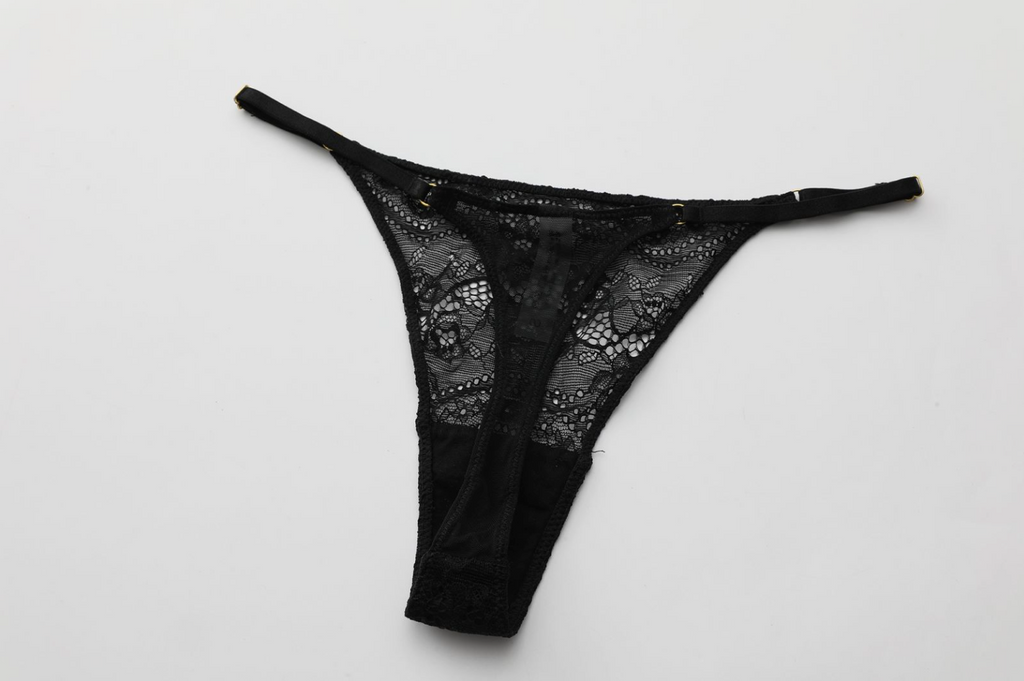 Midnight Temptation Black Lace Lingerie Set - EVYS Lingerie
