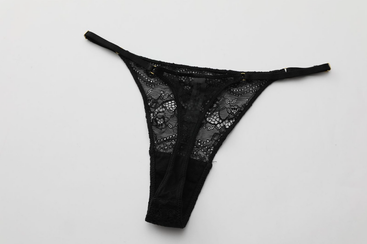 Midnight Temptation Black Lace Lingerie Set - EVYS Lingerie