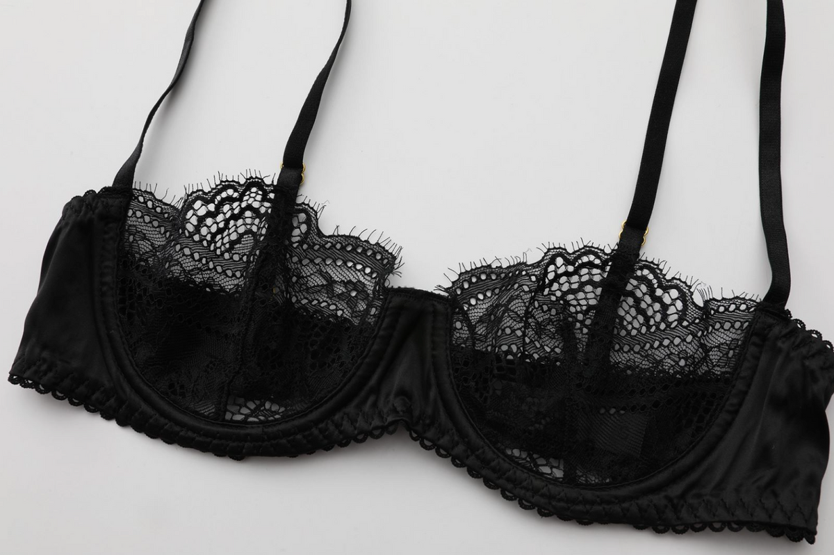 Midnight Temptation Black Lace Lingerie Set - EVYS Lingerie