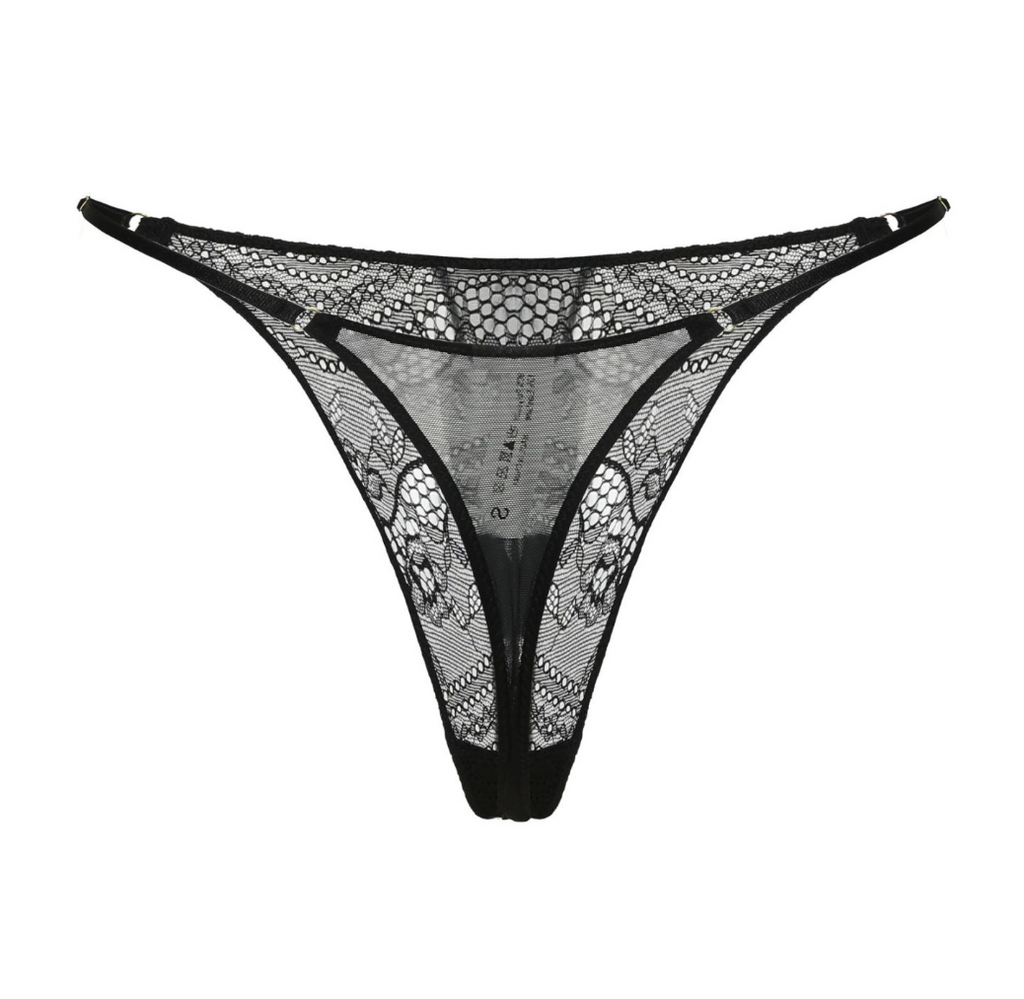 Midnight Temptation Black Lace Lingerie Set - EVYS Lingerie