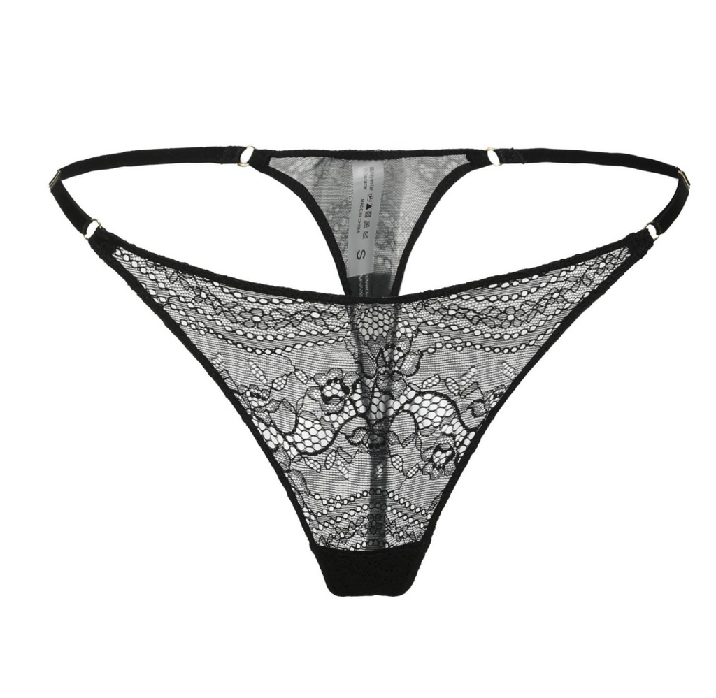 Midnight Temptation Black Lace Lingerie Set - EVYS Lingerie