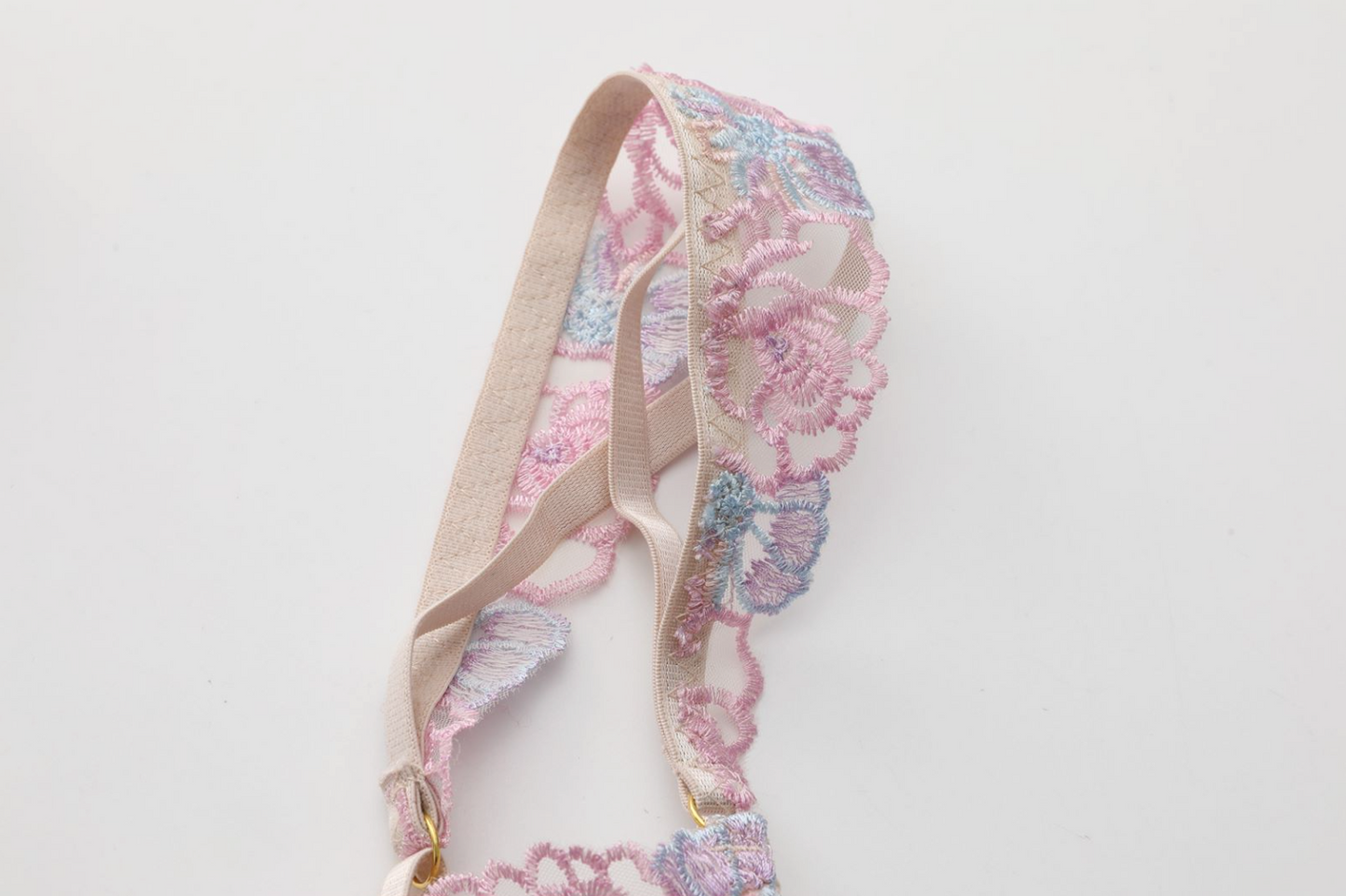 Blooming Romance Pastel Floral Lace Lingerie Set - EVYS Lingerie