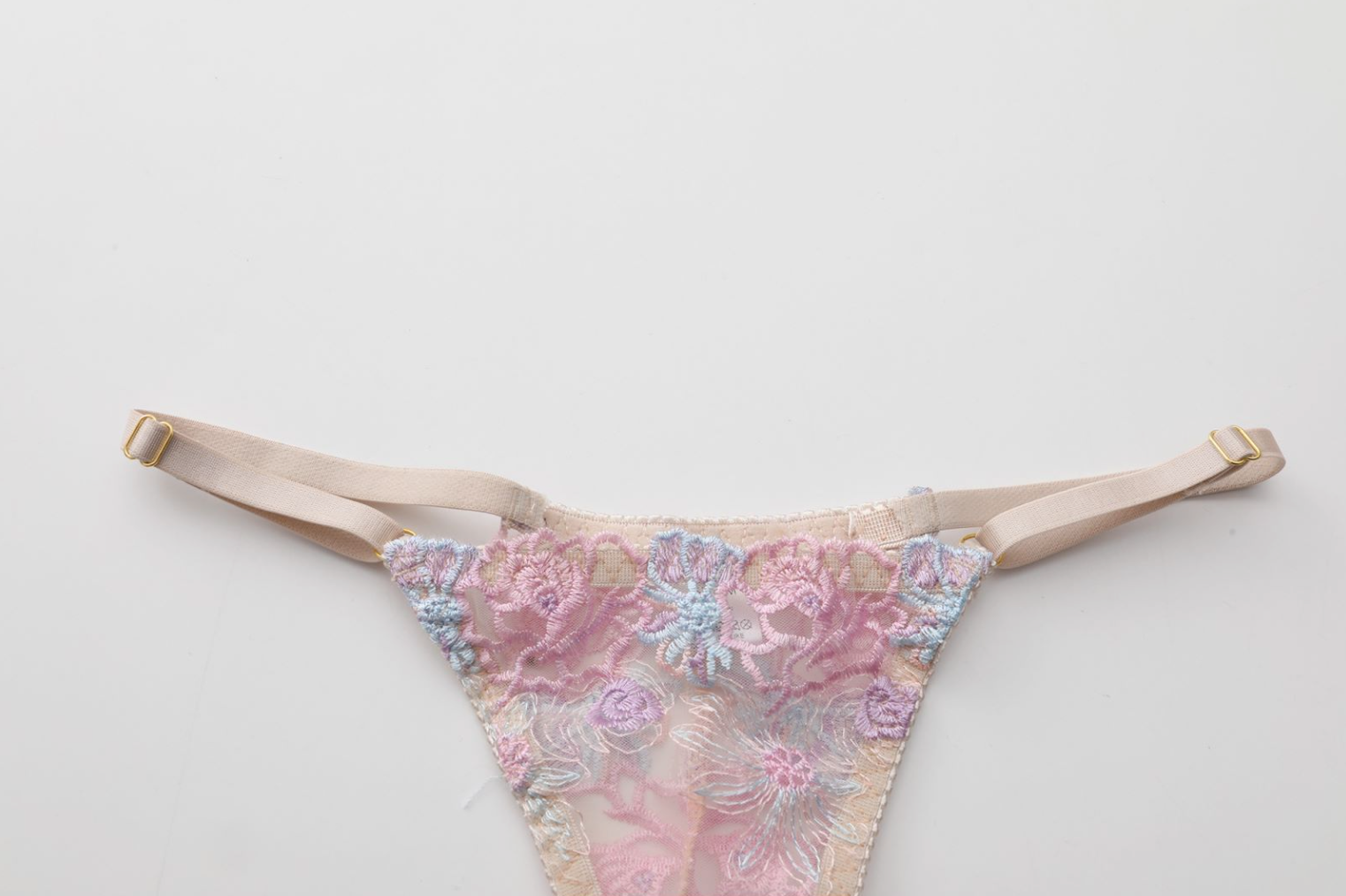 Blooming Romance Pastel Floral Lace Lingerie Set - EVYS Lingerie