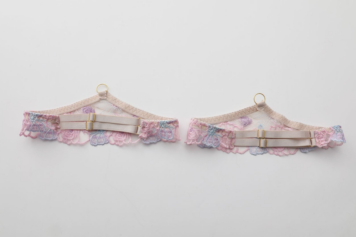 Blooming Romance Pastel Floral Lace Lingerie Set - EVYS Lingerie