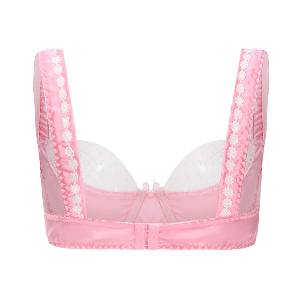 Silky Sweets Pink Polka Dot Lace Lingerie Set - EVYS Lingerie